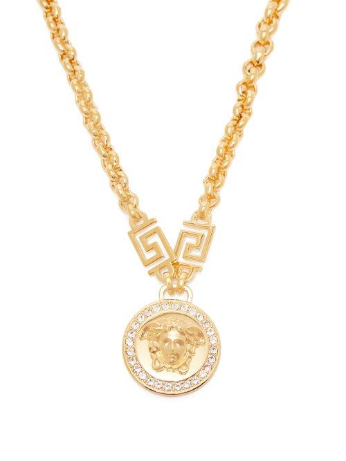 Matchesfashion.com Versace - Medusa Pendant Necklace - Womens - Gold