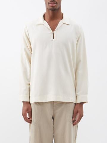 Maran - El Abrazo Organic Cotton-blend Polo Shirt - Mens - Beige