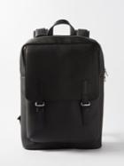 Loewe - Military Grained-leather Backpack - Mens - Black