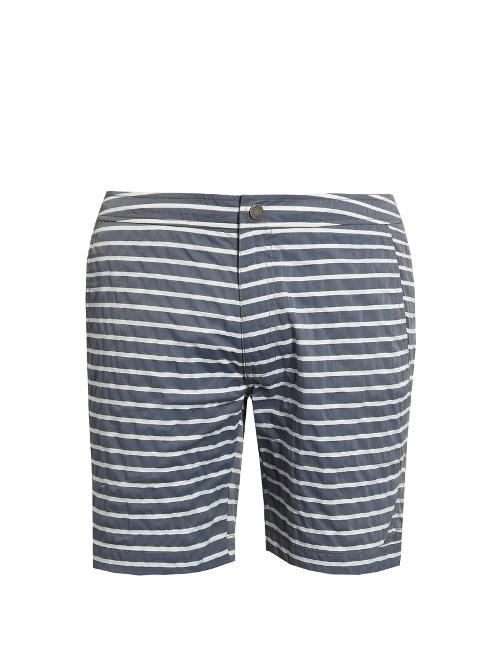Onia The Calder 7.5 Striped Swim Shorts