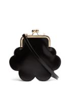 Matchesfashion.com Simone Rocha - Flower Leather Cross Body Bag - Womens - Black