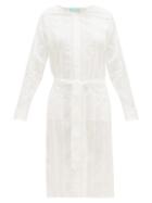 Matchesfashion.com Melissa Odabash - Patty Belted Cotton-voile Shirt Dress - Womens - White