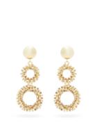 Matchesfashion.com Rosantica - Abaco Tiered Crystal Drop Earrings - Womens - Crystal
