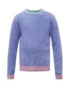 Matchesfashion.com Howlin' - Captain Harry Wool Sweater - Mens - Purple