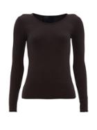 Matchesfashion.com Wone - Long Sleeved Scoop Neck T Shirt - Womens - Black