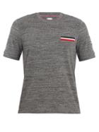 Matchesfashion.com Moncler - Patch Pocket Cotton T Shirt - Mens - Dark Grey
