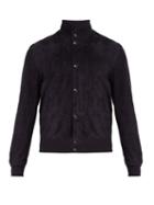 Matchesfashion.com Salle Prive - Eero Suede Bomber Jacket - Mens - Blue