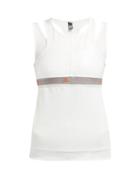 Matchesfashion.com Adidas By Stella Mccartney - Run Cut Out Logo Print Tank Top - Womens - White