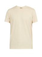 Matchesfashion.com Bottega Veneta - Intrecciato Detailed Cotton T Shirt - Mens - Cream