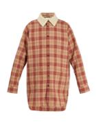 Gucci Oversized Checked Wool Shirt