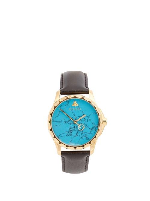Matchesfashion.com Gucci - Gg Timeless Blue Stone Watch - Mens - Blue Multi