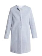 Matchesfashion.com Harris Wharf London - Single Breasted Wool Blend Coat - Womens - Light Blue