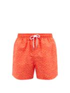 Derek Rose - Tropez-print Swim Shorts - Mens - Red Multi