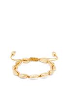 Matchesfashion.com Tohum - Puka Shell Charm 24kt Gold-plated Bracelet - Womens - Gold