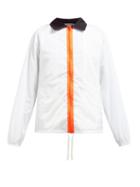 Matchesfashion.com La Fetiche - Lil Contrast Collar Technical Jacket - Womens - White Multi