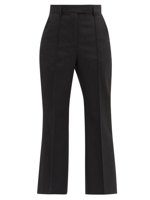 Matchesfashion.com Acne Studios - Patina Cropped Tailored Trousers - Womens - Black
