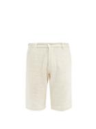Matchesfashion.com 11.11 / Eleven Eleven - Single Spindle Cotton-canvas Shorts - Mens - Cream