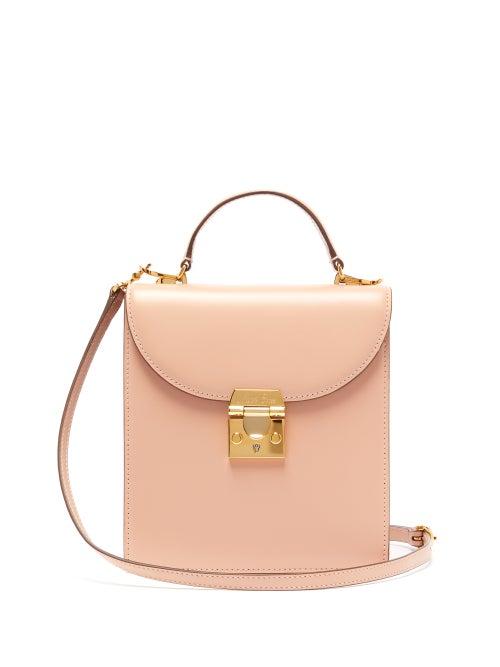 Matchesfashion.com Mark Cross - Uptown Leather Box Bag - Womens - Beige