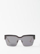Dior - Diorclub M4u Shield Sunglasses - Womens - Black Grey