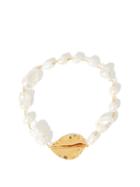 Matchesfashion.com Jil Sander - Proportion Baroque-pearl & Gold-dipped Necklace - Womens - Pearl