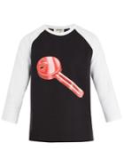 Acne Studios Noise Long-sleeved Key-print Cotton T-shirt