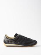 Adidas X Wales Bonner - Country Leather Trainers - Mens - Black Yellow