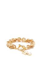 Matchesfashion.com Jw Anderson - Logo-charm Chain-link Bracelet - Womens - Gold