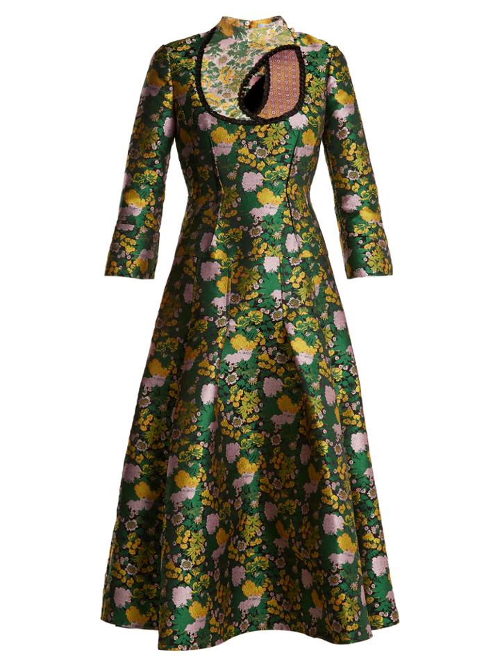 Erdem Geneva Rose-jacquard Dress