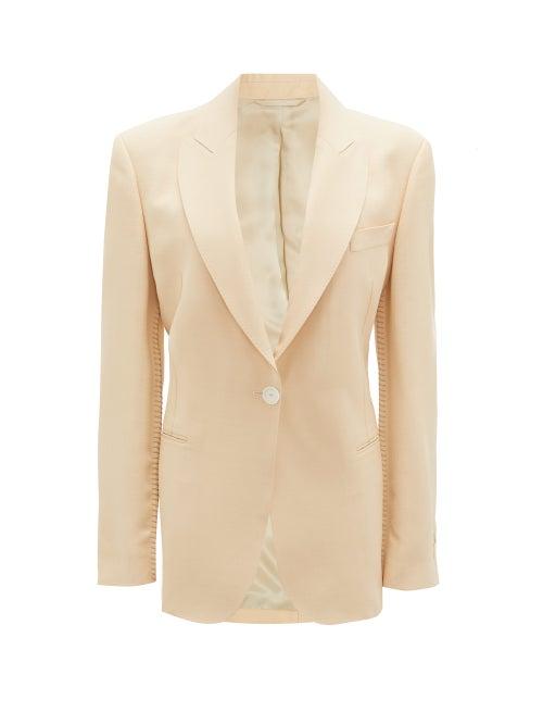Matchesfashion.com Acne Studios - Jereni Single-breasted Crepe Jacket - Womens - Cream