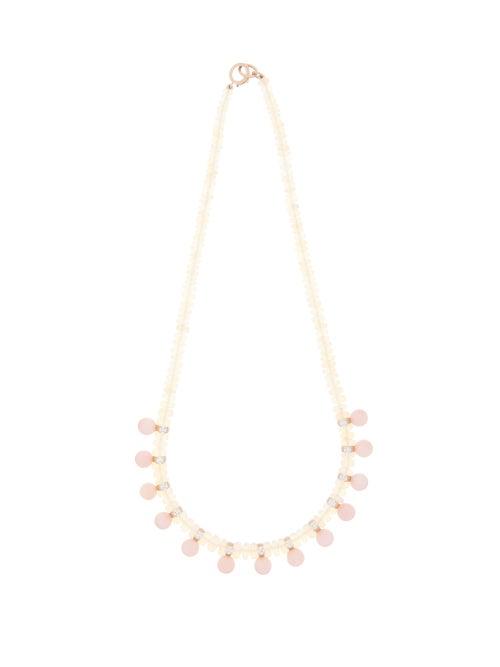 Matchesfashion.com Irene Neuwirth - Opal, Diamond & 18kt Gold Necklace - Womens - Rose Gold
