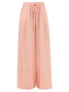 Loup Charmant - Olympia Organic-cotton Trousers - Womens - Light Pink