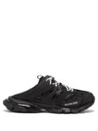 Matchesfashion.com Balenciaga - Track Panelled Faux-leather Backless Trainers - Mens - Black