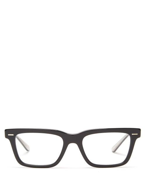 Matchesfashion.com The Row - X Oliver Peoples Ba Cc Rectangle Acetate Glasses - Womens - Black
