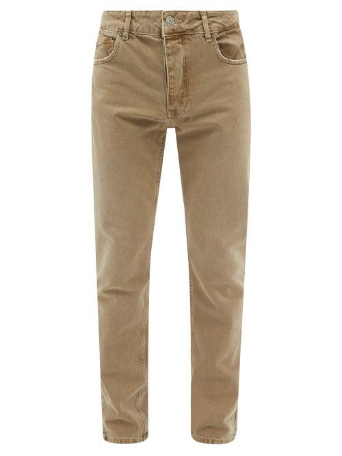 Ksubi - Chitch Embroidered Skinny-leg Jeans - Mens - Brown