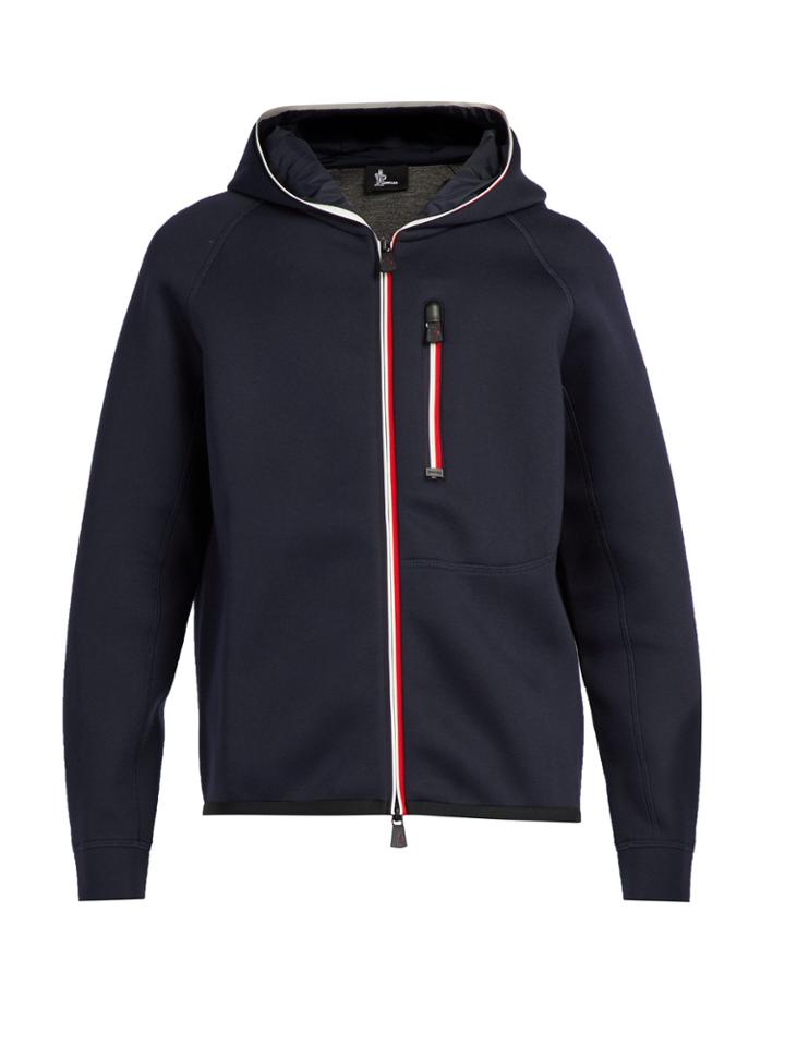 Moncler Grenoble Tricolour-trim Hooded Jacket