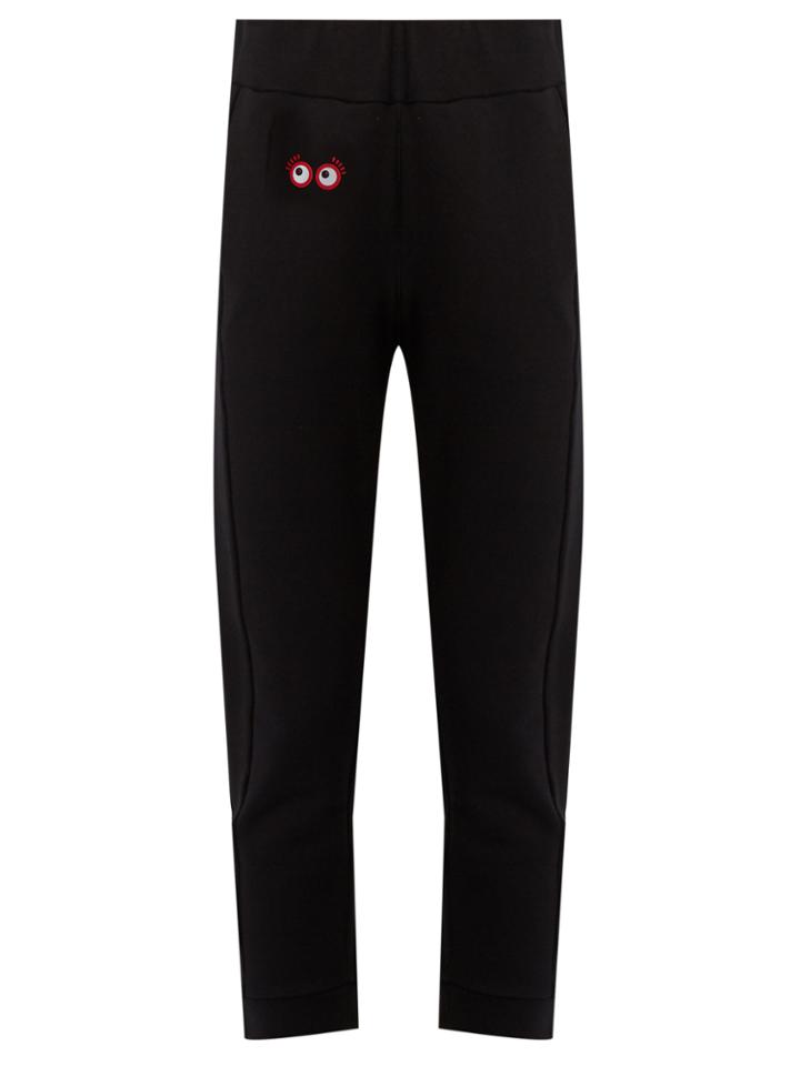 Fendi Faces Appliqu Cotton Track Pants