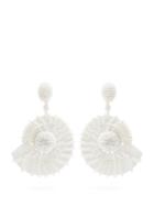 Oscar De La Renta Bead-embellished Seashell-drop Earrings