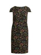 Matchesfashion.com Erdem - Marion Floral Jacquard Cotton Blend Dress - Womens - Black Multi