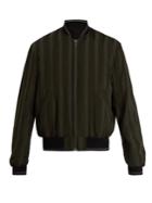 Haider Ackermann Striped Bomber Jacket