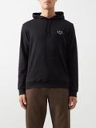 A.p.c. - Marvin Logo-print Cotton-jersey Hooded Sweatshirt - Mens - Black