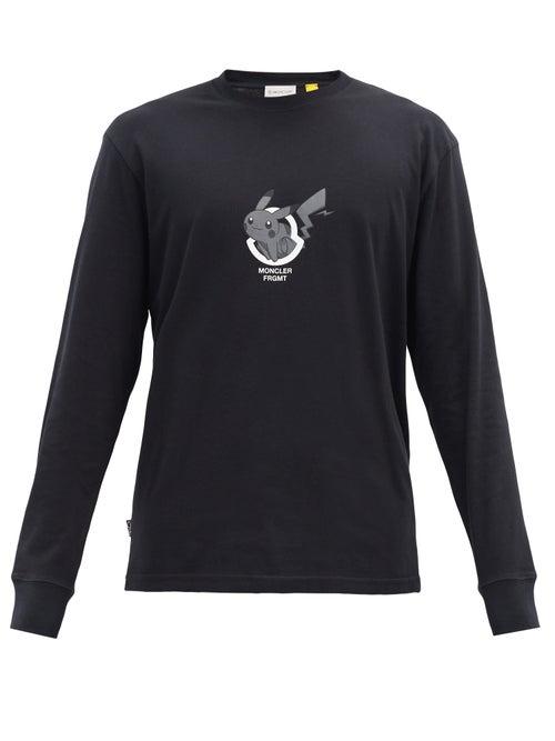 Matchesfashion.com 7 Moncler Fragment - Thunderbolt Project Pikachu Long-sleeved T-shirt - Mens - Black