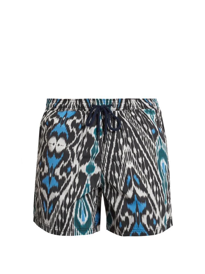 Etro Peacock-print Swim Shorts