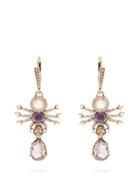 Matchesfashion.com Alexander Mcqueen - Spider Drop Earrings - Womens - Gold
