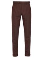 Matchesfashion.com Etro - Pinstripe Wool Trousers - Mens - Burgundy