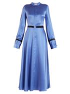 Matchesfashion.com Roksanda - Zaelie Silk Charmeuse Dress - Womens - Blue