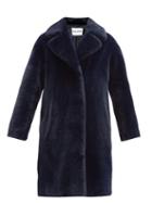 Matchesfashion.com Stand Studio - Camille Faux-fur Coat - Womens - Navy