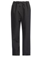 The Row - Dandy Canvas Wide-leg Trousers - Womens - Black