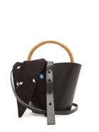 Muuñ Louise Canvas And Leather Bucket Bag