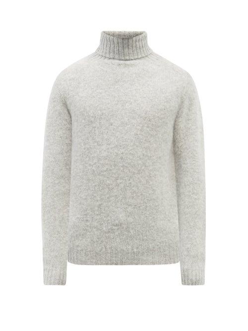 Howlin' - Sylvester Roll-neck Wool Sweater - Mens - Grey