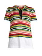 No. 21 Multicoloured Striped Knit Top